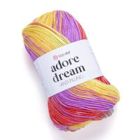 Adore Dream, YarnArt - 1060 (коралл/лимон/сирен/сер)