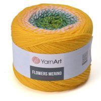 Flowers Merino (YarnArt) - 566 (желтый/зеленый)