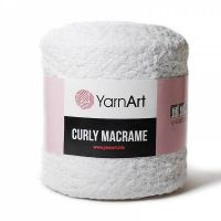 Curly Macrame YarnArt - 751 (белый)