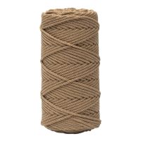 Шнур хлопковый 3 мм/100 м - 084 (золотисто-бежевый)