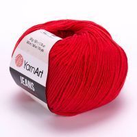 Jeans (YarnArt) - 90 (алый)