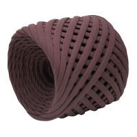 Трикотажная пряжа 7-9 мм/100 м - 105 (молочный шоколад)