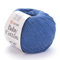 Baby Cotton YarnArt - 447 (тем. голубой)