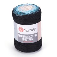Macrame Cotton Spectrum YarnArt - 1310 (черн/бирюз/бел)