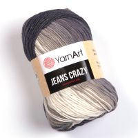 Jeans Crazy (YarnArt) - 8204 (серый принт)