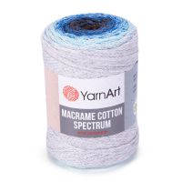 Macrame Cotton Spectrum YarnArt - 1304 (св.серый/мята/синий)