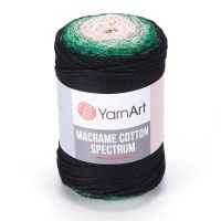 Macrame Cotton Spectrum YarnArt - 1315 (черн/мята/бел)
