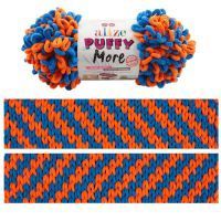 Puffy MORE (Alize) - 6549 (оранж.неон/гиацинт)