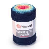 Macrame Cotton Spectrum YarnArt - 1318 (джинс/гол/мальва)