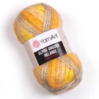Alpine Angora Melange (YarnArt) - 433 (желт/оранж)