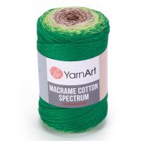 Macrame Cotton Spectrum YarnArt - 1322 (изумруд/беж)