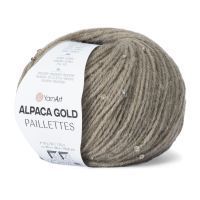 Alpaca gold paillettes YarnArt - 9316 (бежевый)