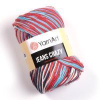 Jeans Crazy (YarnArt) - 7208 (красный/синий)