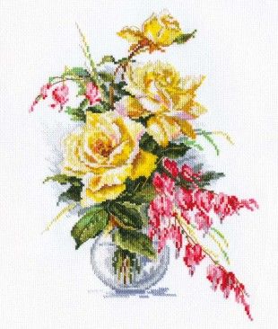 Алиса Желтые розы   21х29 см