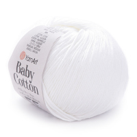 Baby Cotton YarnArt - 400 (белый)