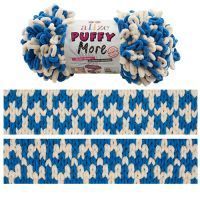 Puffy MORE (Alize) - 6539 (крем/гиацинт)