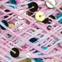 Колибри макси королевские пайетки - AV022 (розовый меланж с разноц.пайетками)