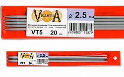 Спицы Visantia 5-ти компл. VT5 металл со спец.покрытием  20 см 2.5 мм.