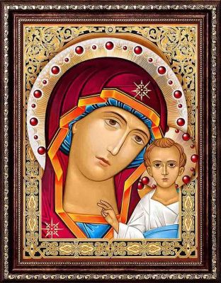 Икона Казанская Богородица, 30х40 см