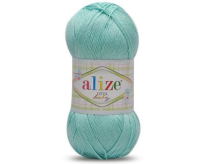 Пряжа оптом Малик DIVA BABY (Alize) - 379 (коралл)
