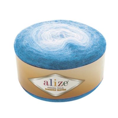 Пряжа оптом Малик ANGORA GOLD OMBRE BATIK (Alize) - 7363 (джинс)