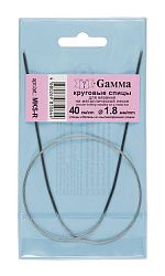 круговые MKS-R металл d 1.8 мм 40 см на металл.леске GAMMA