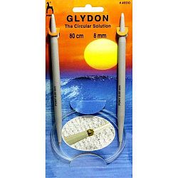 Спицы круговые пластиковые 80 см. GLYDON (PONY) 8.00 мм.