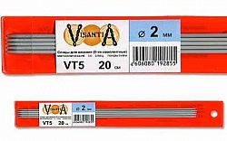 Спицы Visantia 5-ти компл. VT5 металл со спец.покрытием  20 см 2.0 мм.