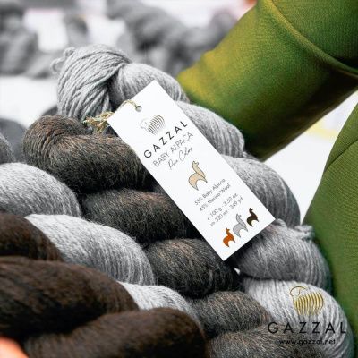 Пряжа оптом Малик Baby Alpaca Pure Color - 6457 (т.коричневый)