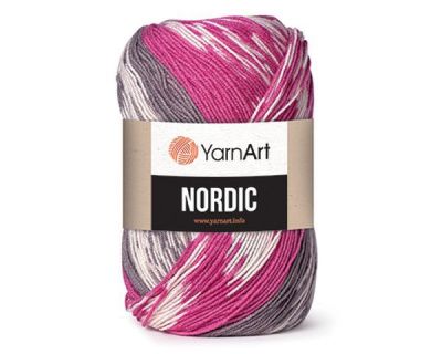 Пряжа оптом Малик Nordic YarnArt - 670 (бел/изумр/синий)