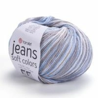 Jeans Soft Colors YarnArt - 6210 (сер/беж/гол)