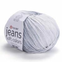 Jeans Soft Colors YarnArt - 6208 (мята/сер/бел)