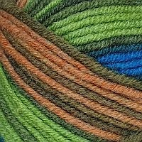 Premier wool color Lanoso - 001 (голуб/оранж)